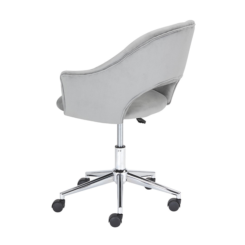 Castelle Grey Velvet Office Chair